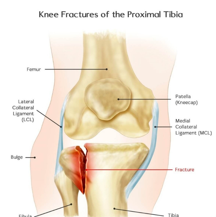 Fractures of the knee, recovery after fractures of the knee, knee doctors , knee surgeons, fractures of the knee care